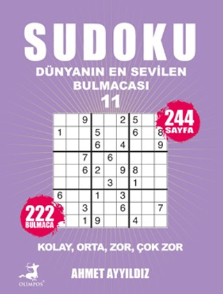 Sudoku - Dünyanın En Sevilen Bulmacası 11 - Ahmet Ayyıldız - Olimpos Yayınları