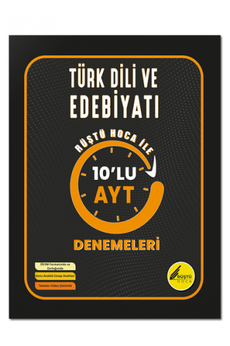 Türk Dili ve Edebiyatı 10'lu AYT Denemeleri - Rüştü Hoca