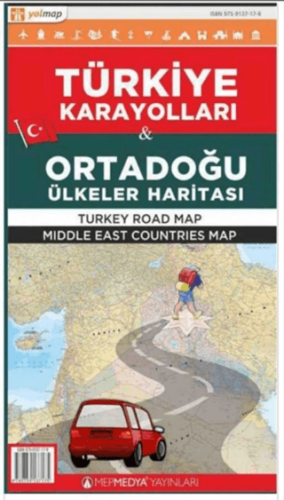 Türkiye Karayolları ve Ortadoğu Ülkeler Haritası - Kolektif - MepMedya Yayınları