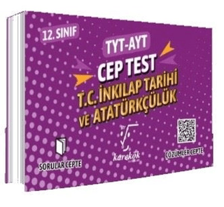 TYT AYT Cep Test 12. Sınıf T.C. İnkılap Tarihi ve Atatürkçülük - Kolektif - Karekök Yayıncılık