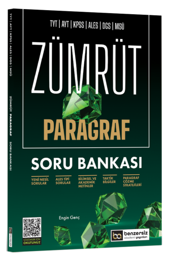 TYT AYT KPSS ALES DGS MSÜ Zümrüt Paragraf Soru Bankası Benzersiz Akademi Yayınları - Benzersiz Akademi