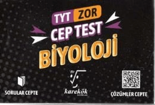TYT Cep Test Biyoloji (Zor) - Kolektif - Karekök Yayıncılık