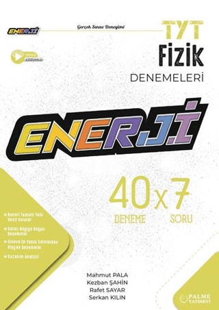 TYT Fizik 40X7 Deneme Sınavı - Kezban Şahin - Palme Yayınları