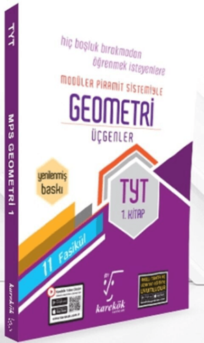 TYT Geometri Üçgenler 1. Kitap MPS 11 Fasikül - Kolektif - Karekök Yayıncılık