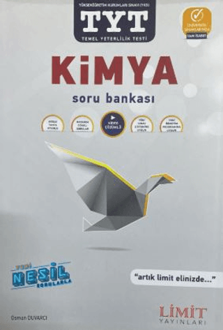 TYT Kimya Soru Bankası - Osman Duvarcı - Limit Yayınları