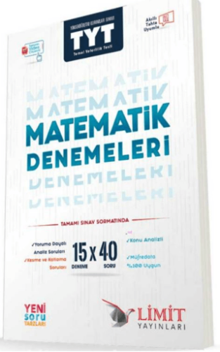 TYT Matematik 15x40 Deneme - Kolektif - Limit Yayınları