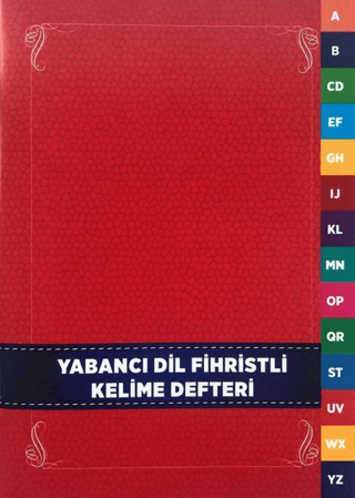 Yabancı Dil Fihristli Kelime Defteri - Karatay Yayınları