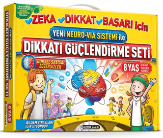 Yeni Neuro-Via Sistemi ile Dikkati Güçlendirme Seti 8 Yaş - Osman Abalı - Adeda Yayınları